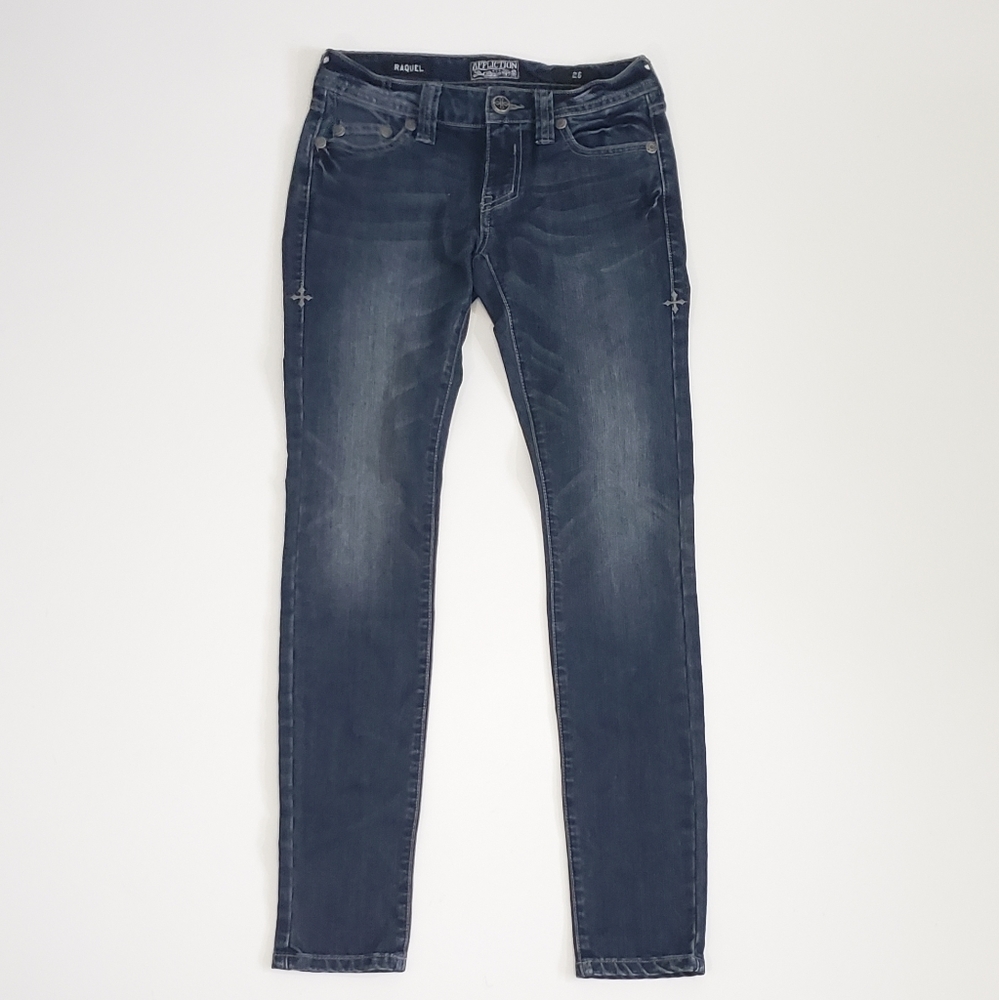 Affliction Raquel Dark Denim Skinny Jeans